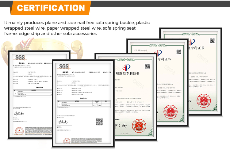 Spring clip for Iron frame Application 3