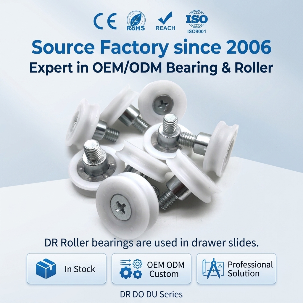 Drawers Plastic Bearing 19mm 22mm 24mm 26mm 28mm 30mm Nylon POM Drawer Rollers Slide U Groove Pulley