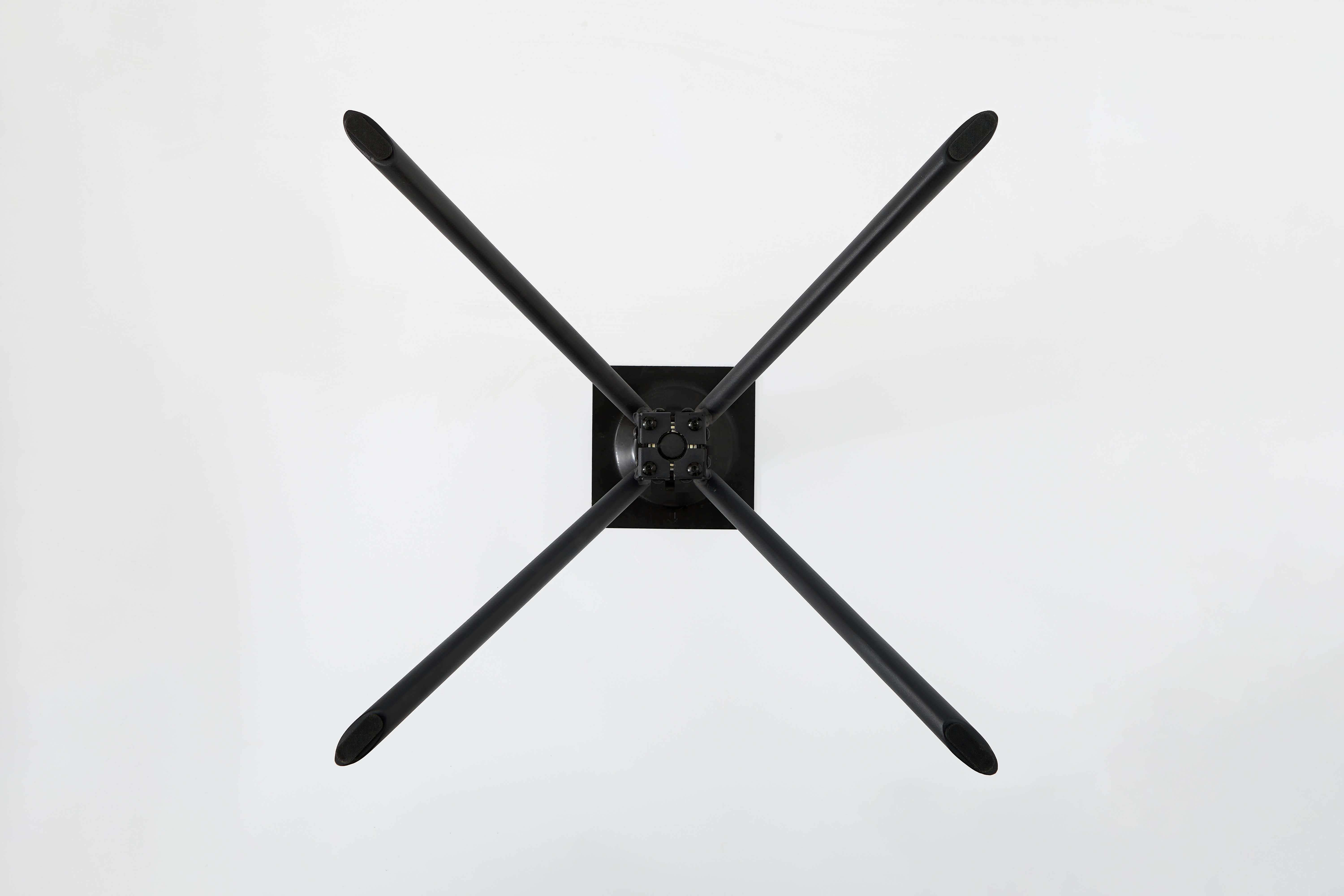 Customizable Durable Modern Dining Chair Parts Removal Structure Iron Black Coated Heavy Hardware Chair Leg Strap Swivel Plate