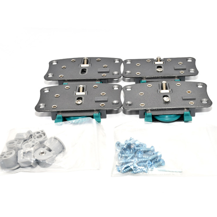 Soft Closing Wardrobe Sliding Door System Sliding Door Rollers POM Buffer Adjustable Hydraulic Dampers