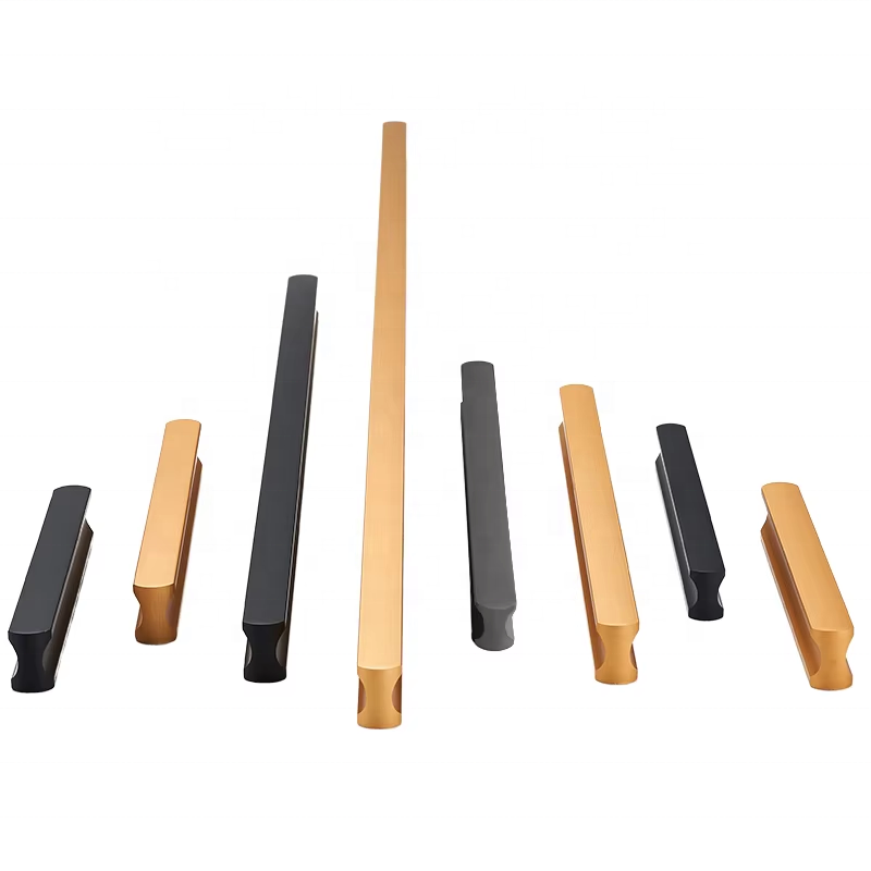 Factory Direct Aluminum Alloy Cabinet Handles Custom Wardrobe Door Pulls Furniture Hardware