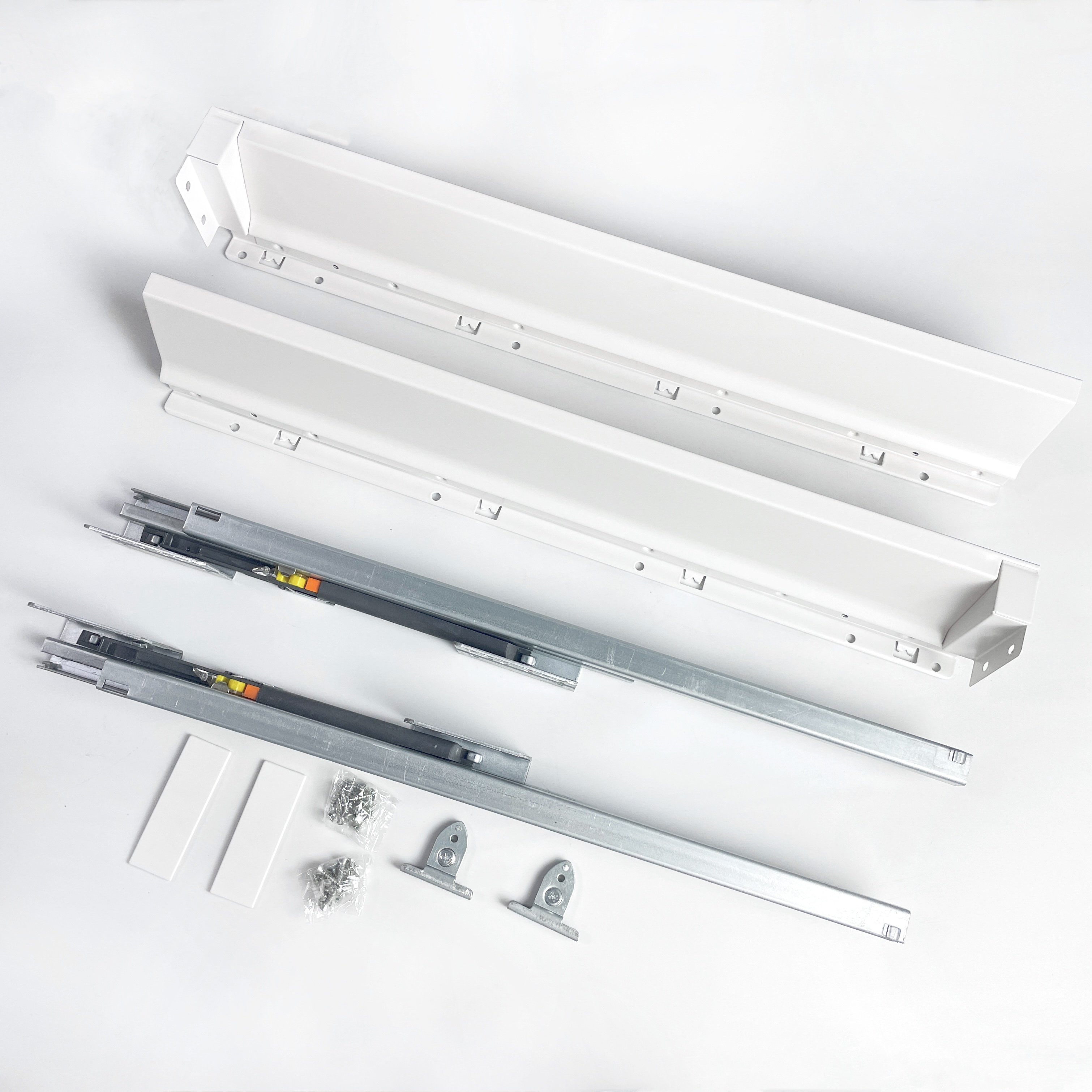 MINGYI Soft Closing Box Drawer Slide System for Kitchen Cabinet Double Wall Drawer Channels
