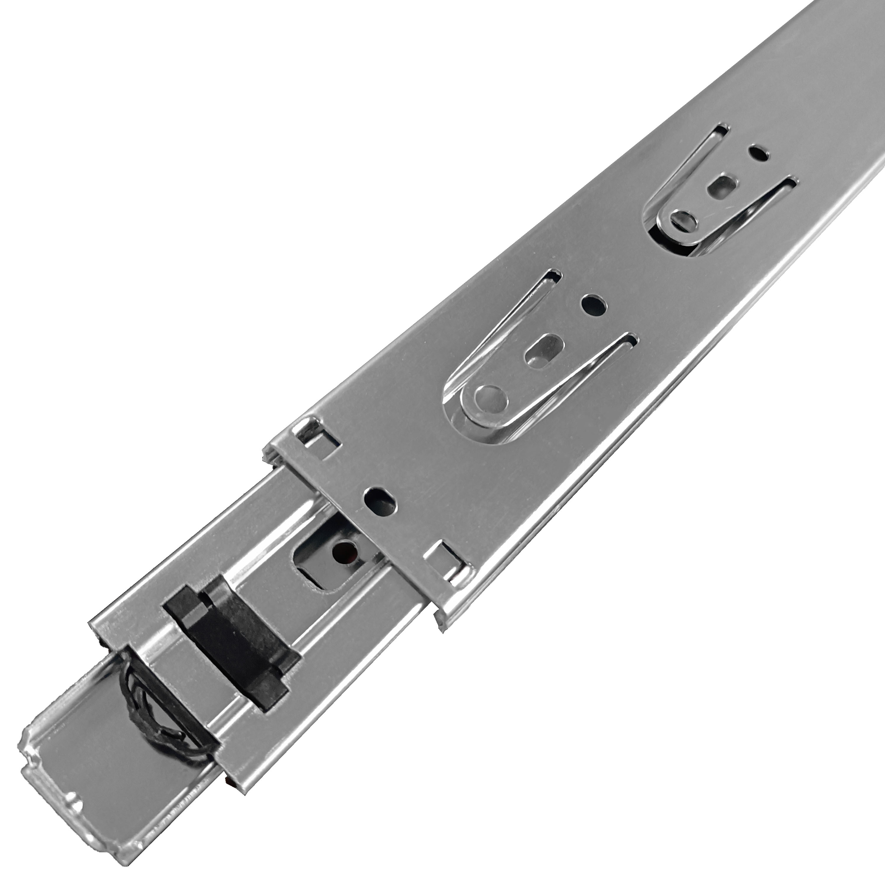 Correderas Telescopicas Ball Bearing Soft Close Rail Runner Undermount Slider Heavy Duty Telescopic Channel Slides for Drawer