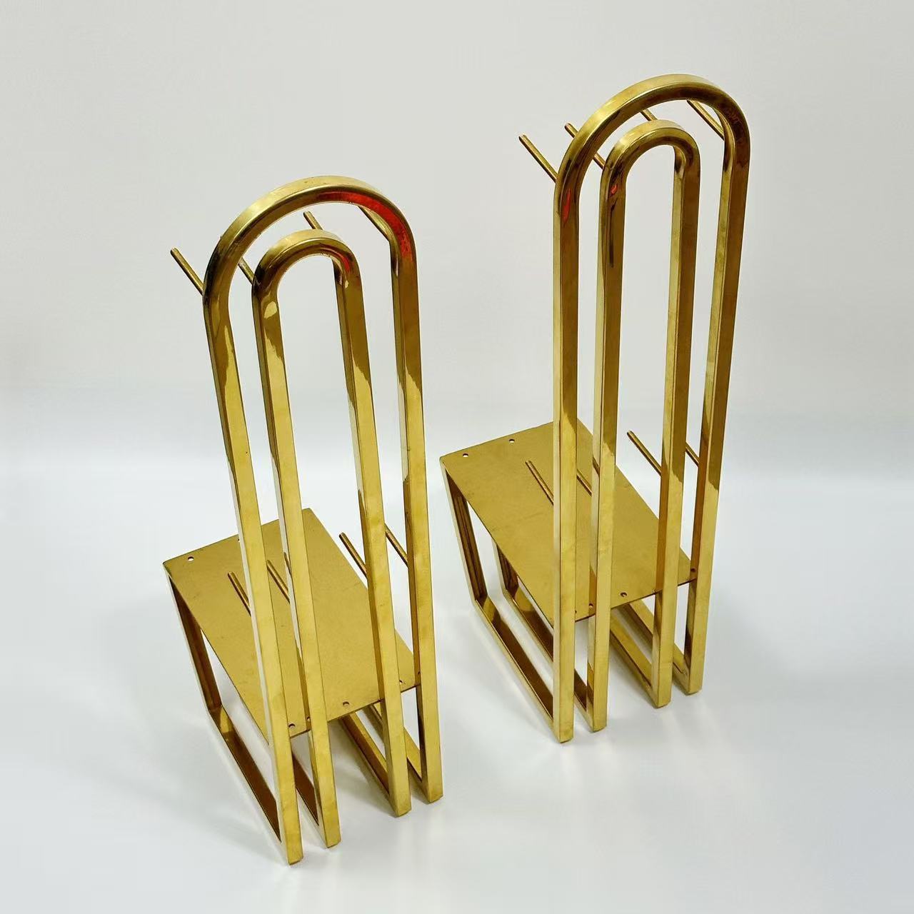 Custom Durable Adjustable Modern Arc Design Stainless Steel Sofa Frame Hardware