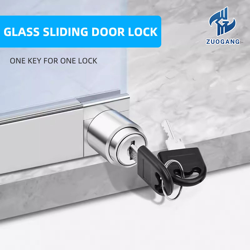 Traditional Silver Zinc Anti-theft Folding Key Lock for Office Cabinets &amp; Desks with Customizable Color Hardware for Hotels