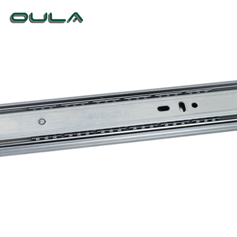 Stainless Steel Cabinet Heavy Duty Drawer Channel Ball Bearing Drawer Slide Railing Furniture Hardware