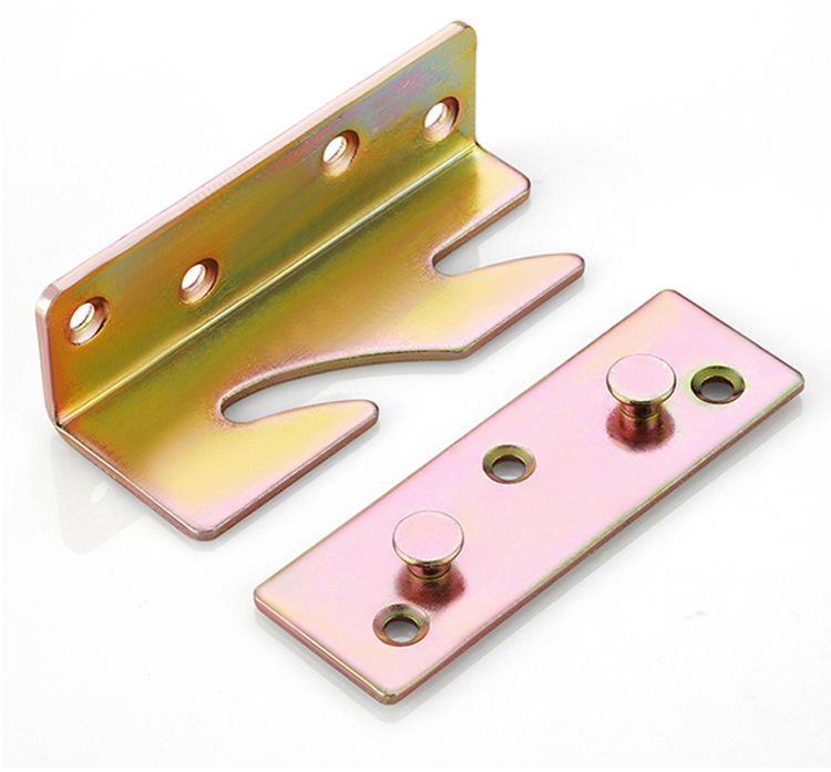 Wood Bed Rail Bracket Metal Bed Frame Corner Bracket