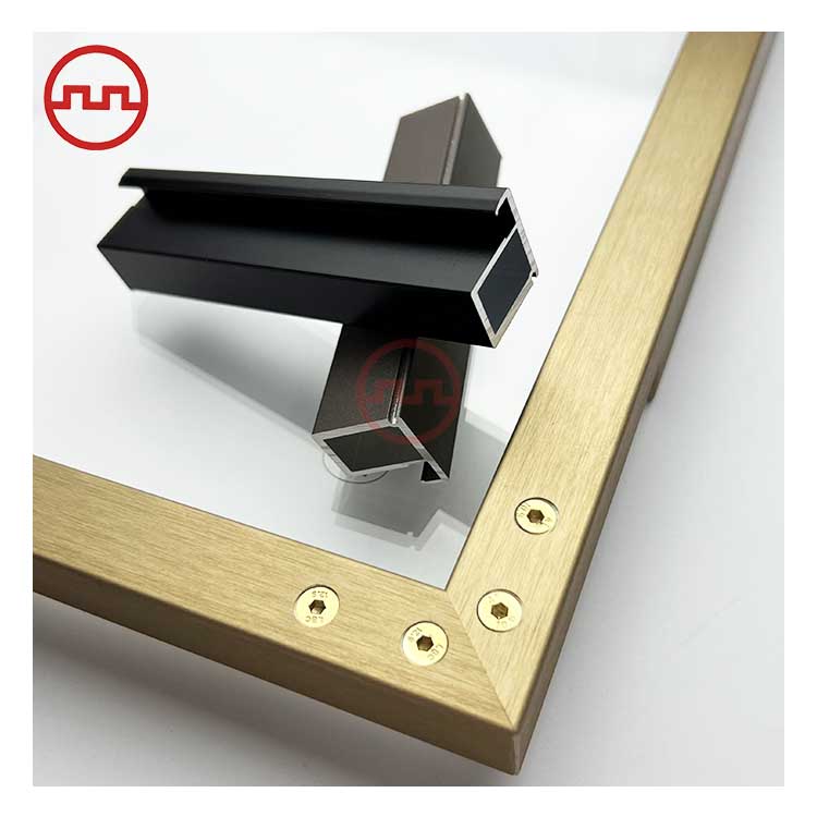 Hardware Aluminium Profile for Kitchen Cabinets Glass Cabinet Aluminum Frame Accessories for Living Room Glass Door Wardrobe