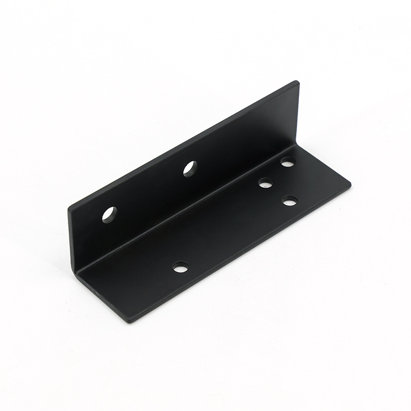 Furniture Corner Bracket Aluminum Die Casting Black Angle Code Table Chair Door Frame Hardware Parts