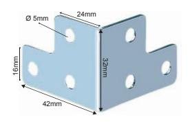 Furniture Hardware Accessories Corner Brace Connector Table&Chair Fasteners Angle Iron