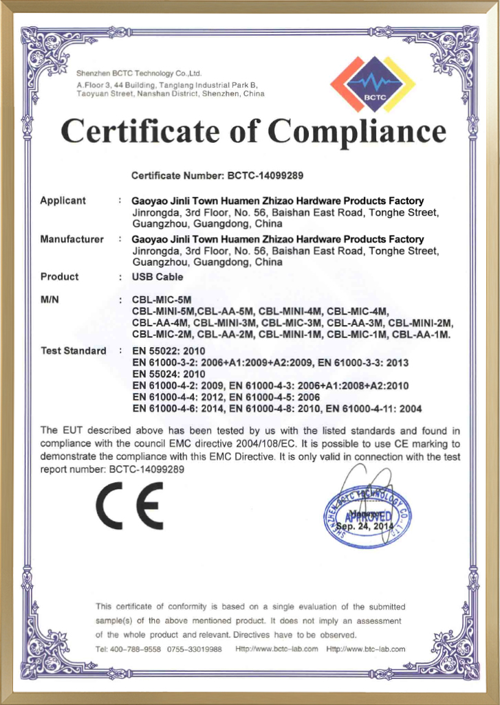 CE Certificate