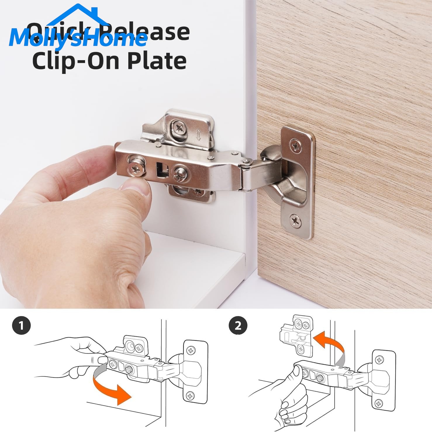 Innovative StainlessSteel 35mm Cup 3D Adjustable SoftClose FullOverlay Clip-on Cabinet Hinge For Kitchen Furniture