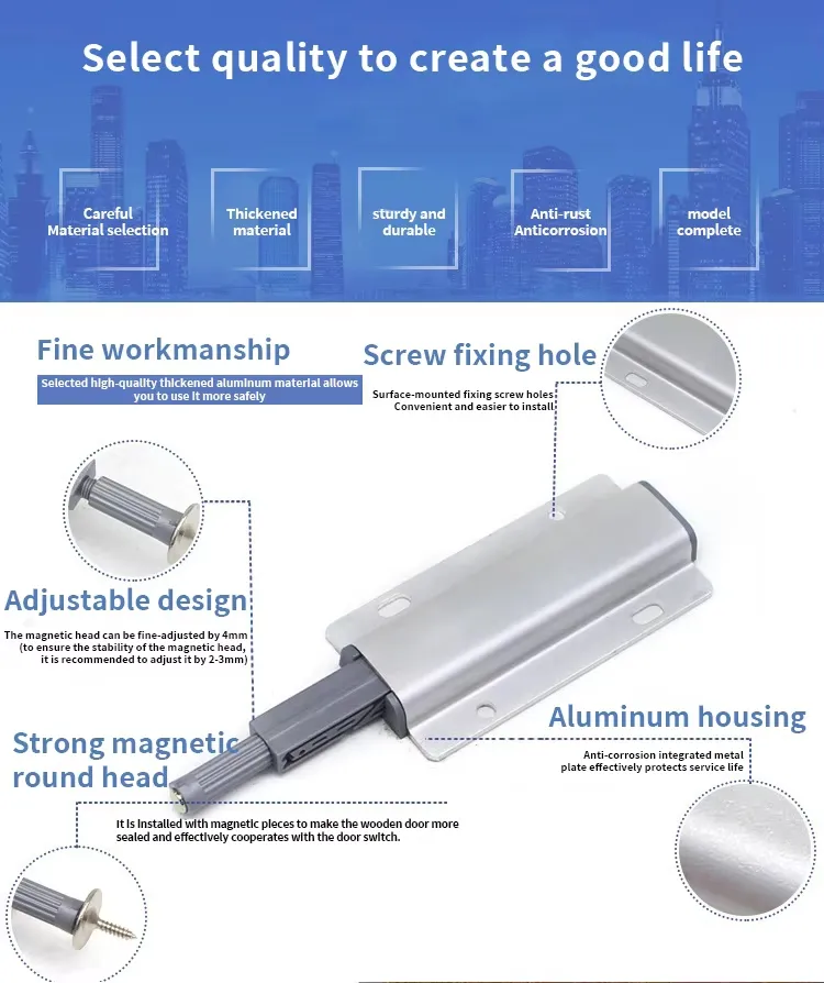 Kitchen Cabinet Hidden Rebound Device Mechanics