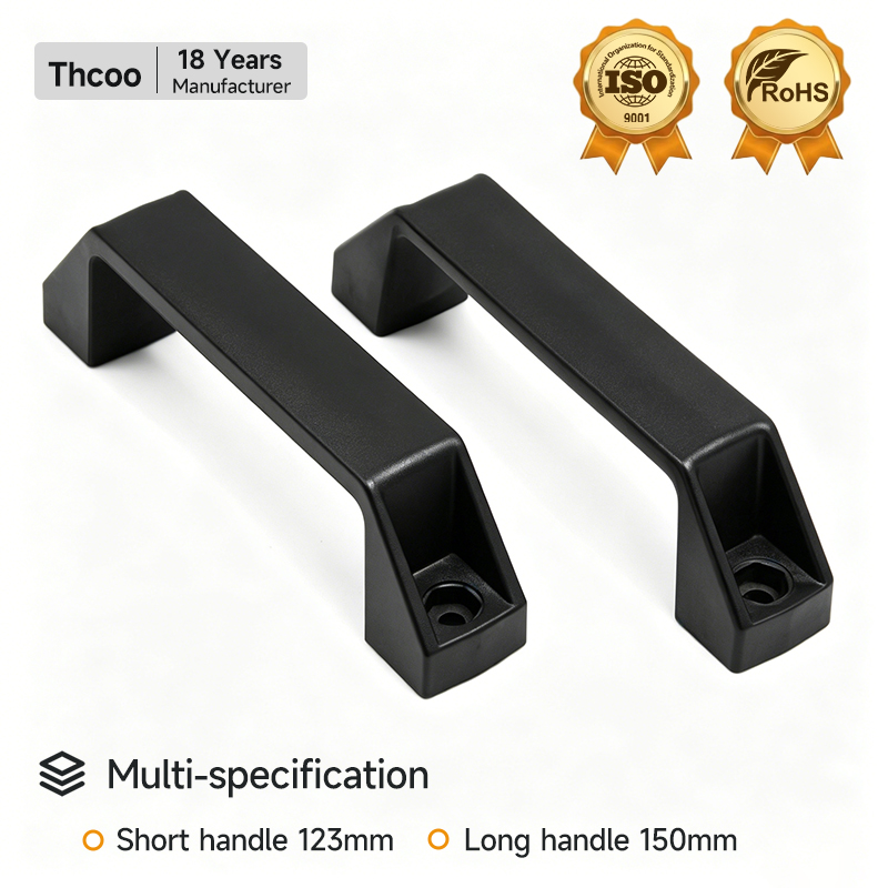 180mm Modern Office Plastic Door Handle Nylon Pull Handle Cabinet Hardware Furniture Drawer Cupboard Handles Aluminium Profile