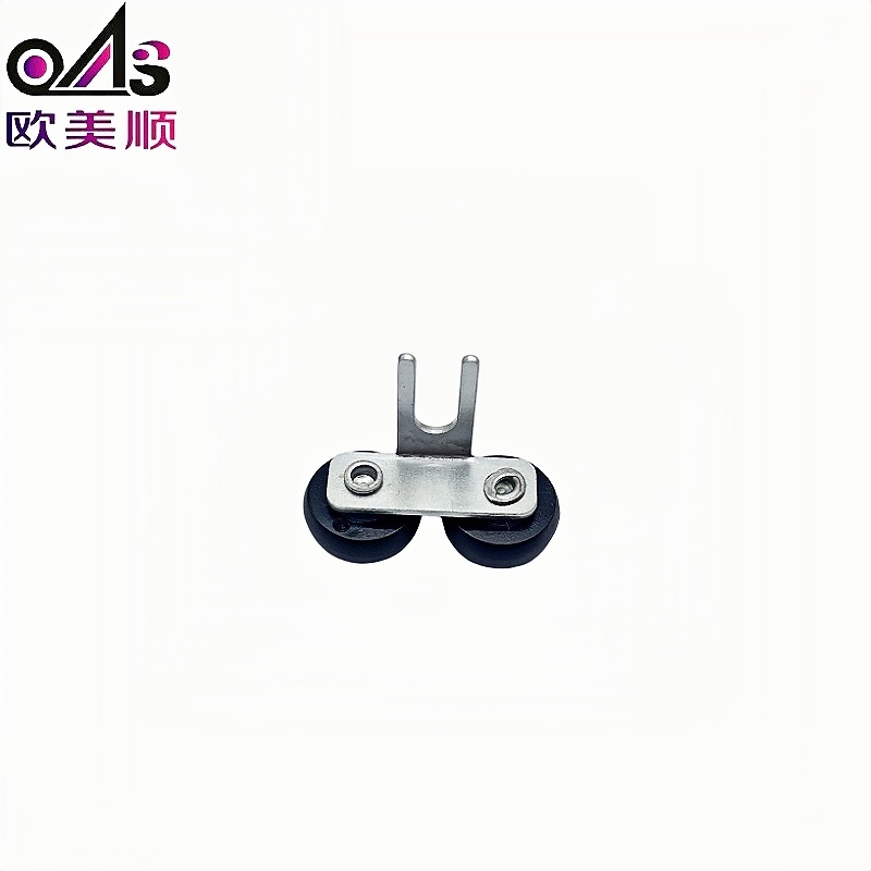 Furniture Hardware Fittings System Nylon Wheel Cabinet Sliding Door Roller Zinc-plated Top Guide Roller for Wardrobe Door
