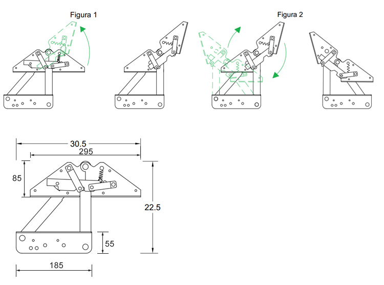 Click Clack Sofa Bed Mechanism details 5