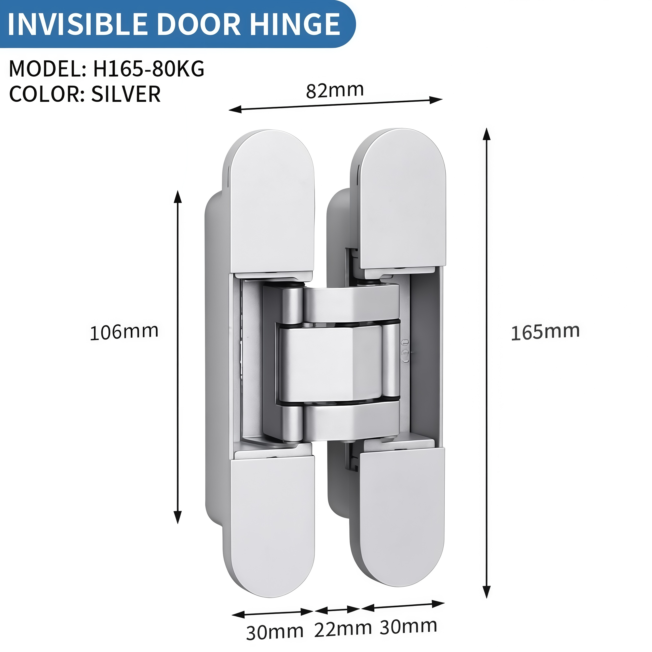 Hidden door hinges style view 10