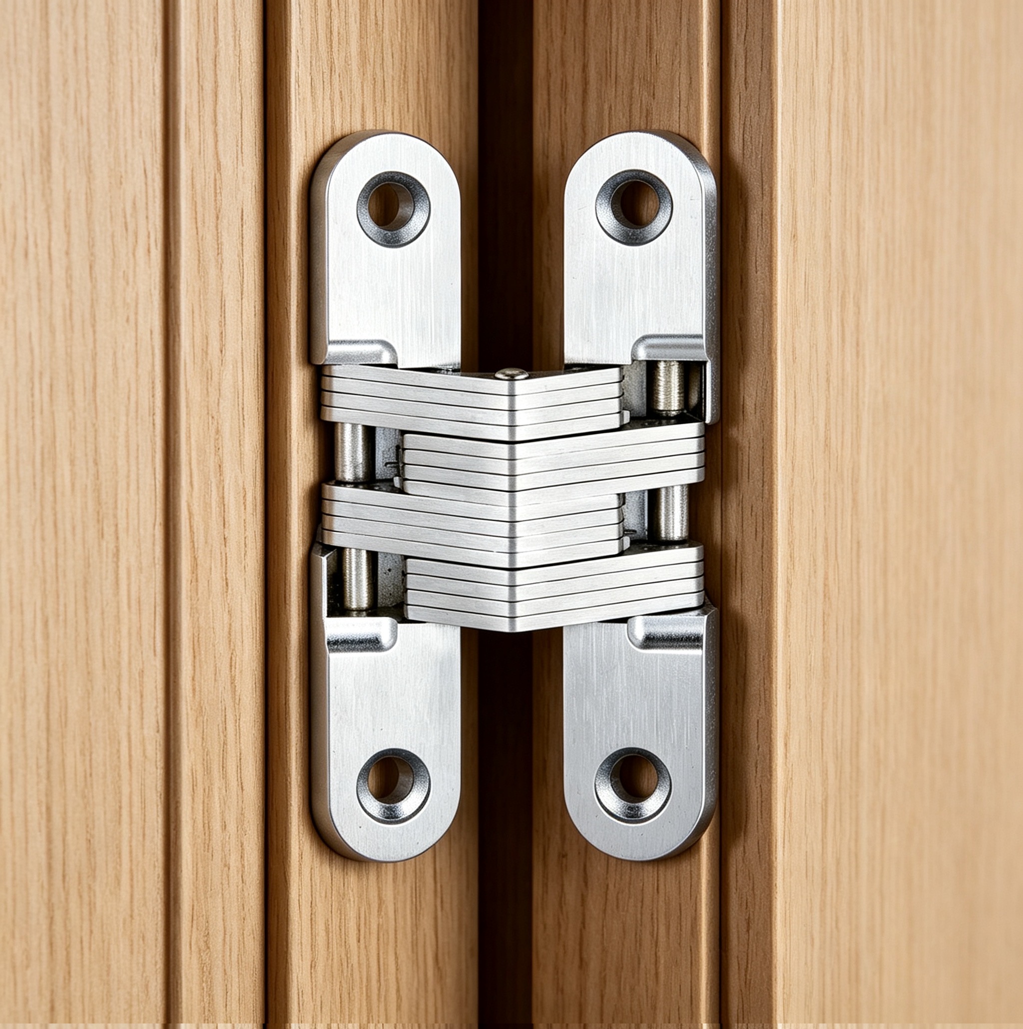Black 180 Degree Zinc Alloy Invisible Furniture Door Hinges Adjustable Customized 60kg Soft Close Folding Cross Hidden Hinges