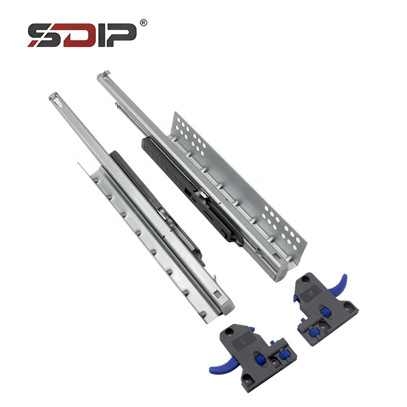 Heavy Duty 3 Fold Undermount Steel Drawer Slide Smooth Silent Durable Cabinet Furniture Hardware