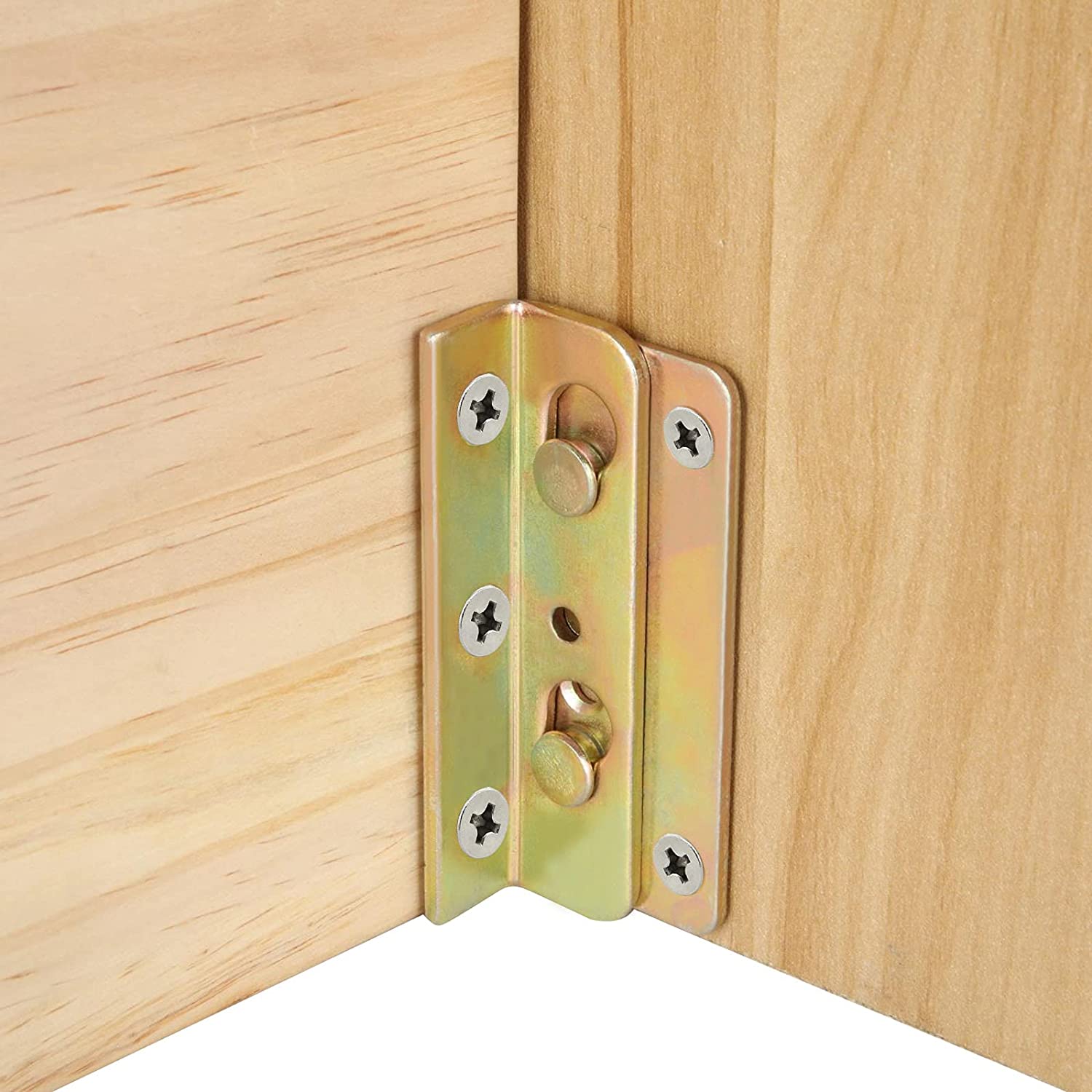 Bed Rail Brackets Heavy Duty No-Mortise Bed Rail Fittings Wooden Bed Frame Connectors