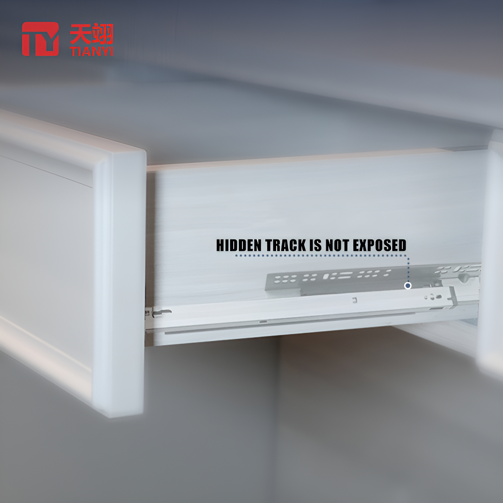 Hot Selling Style Easy to Install Hidden 3D Adjustable Soft Close Office Furniture Drawer Slide Rebound 3-fole Drawer Slides