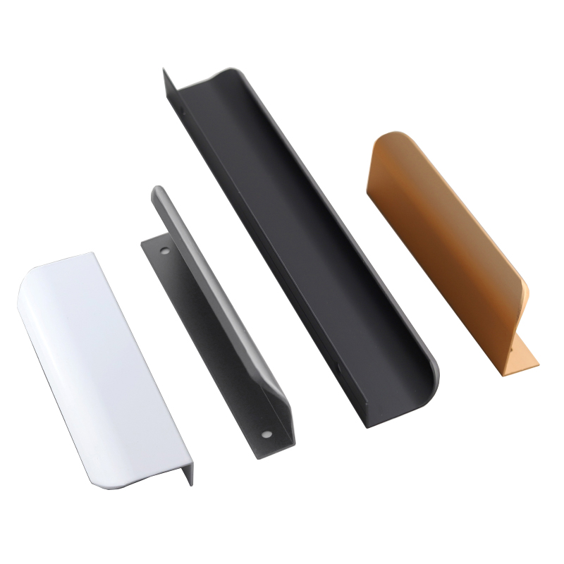 Oukali Modern Style Kitchen Cabinet Pull Aluminium Profile Cheap Hidden Furniture Cupboard Cabinet Concealed Long Handles