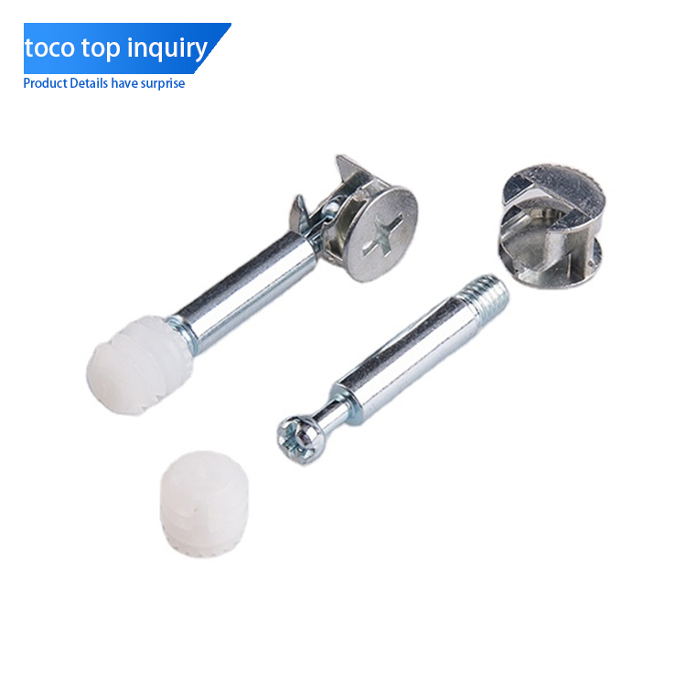 Furniture Hardware Fitting Cabinet Door Steel 3-in-1 Connector