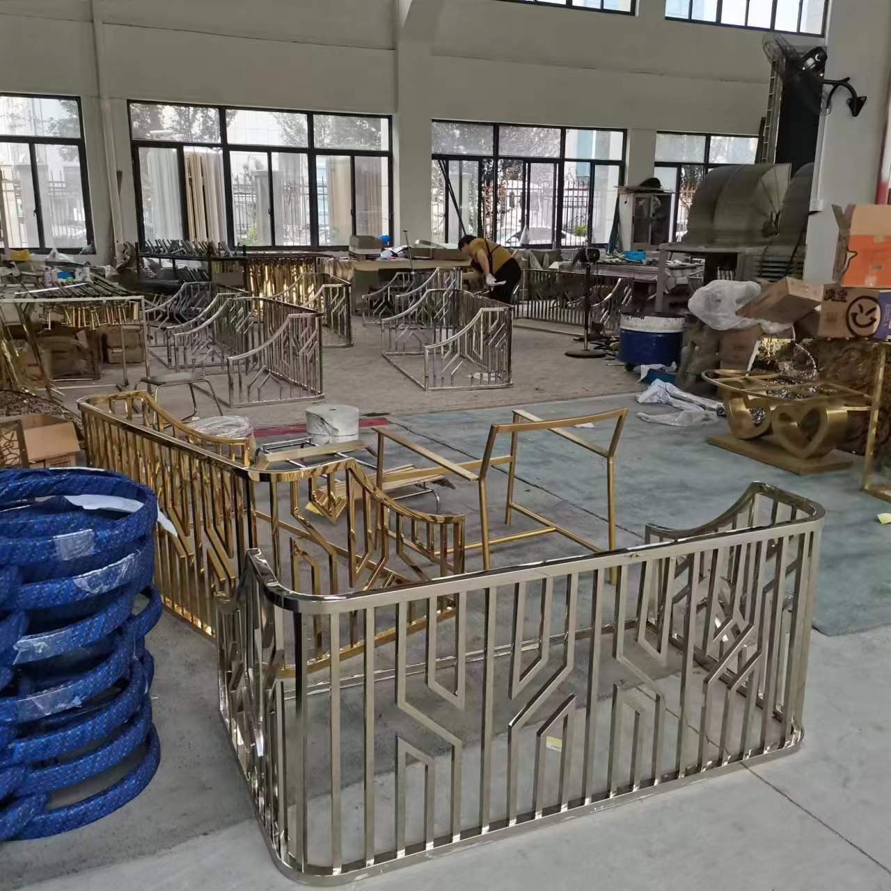 Greenstar Hardware 2023 Metal Stainless Steel Design Decoration Furniture Parts for Sofa Frame Use in Gold PVD Electroplated
