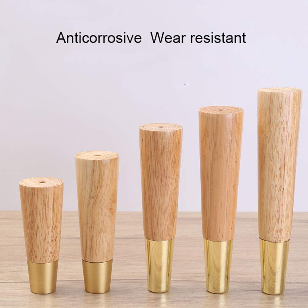 Tapered Brass Furniture Leg Tips End Ferrules for Wood Table Chair Legs Decorative Protector Hardware Accessories for Home Hotel