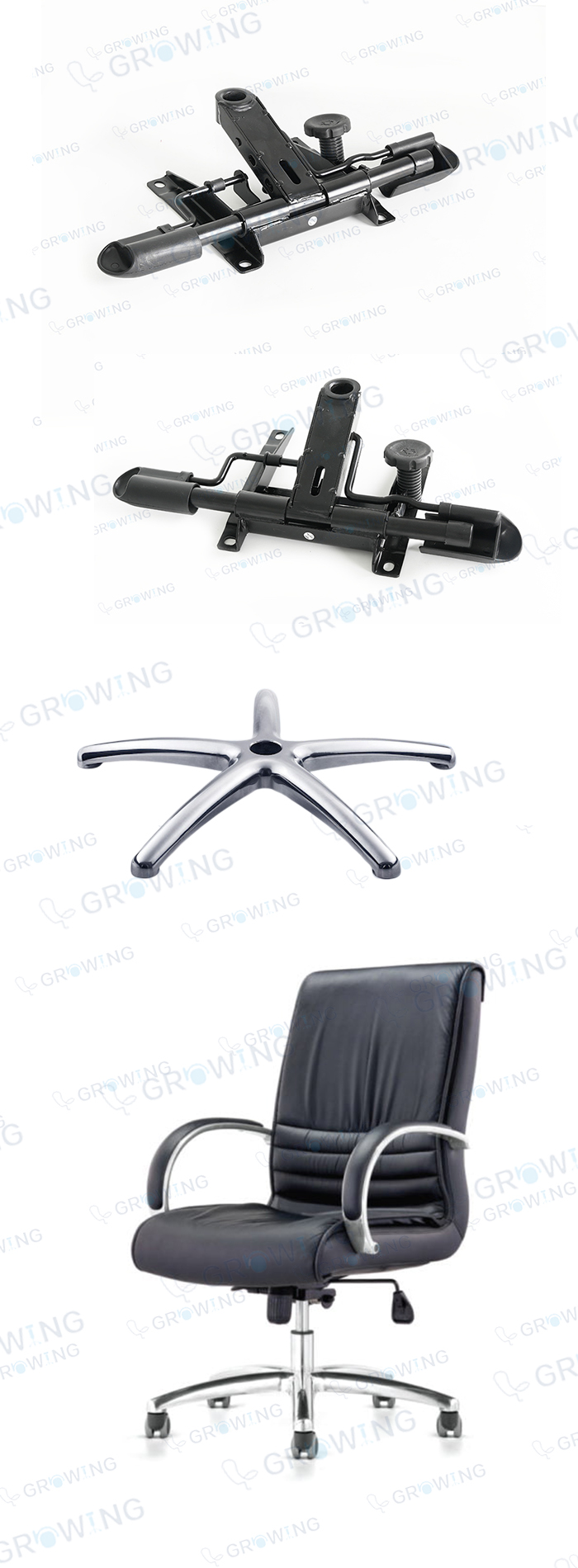 Office Chair Hardware Furniture Components Parts Metal Multi Position Tilt Mechanism