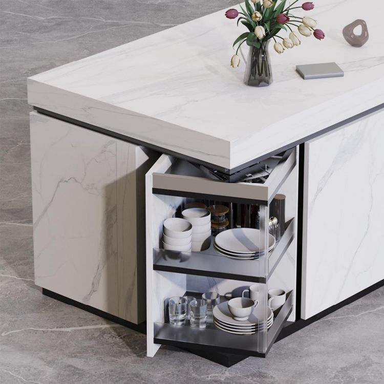 360 Degrees Corner Swivel Cabinet Device System 360&deg; Corner Rotating Bedroom Storage Display Cabinet Accessories System