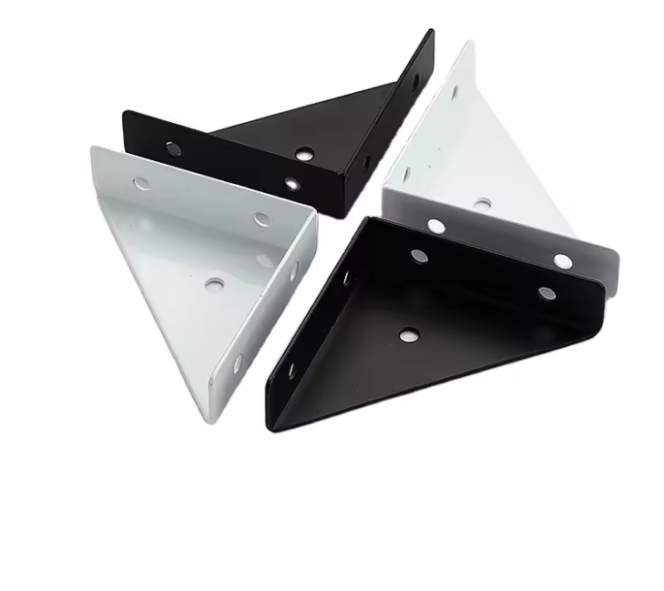 Thickened Bed Frame Furniture Fixing Bracket, Black Metal Steel Corner Brace