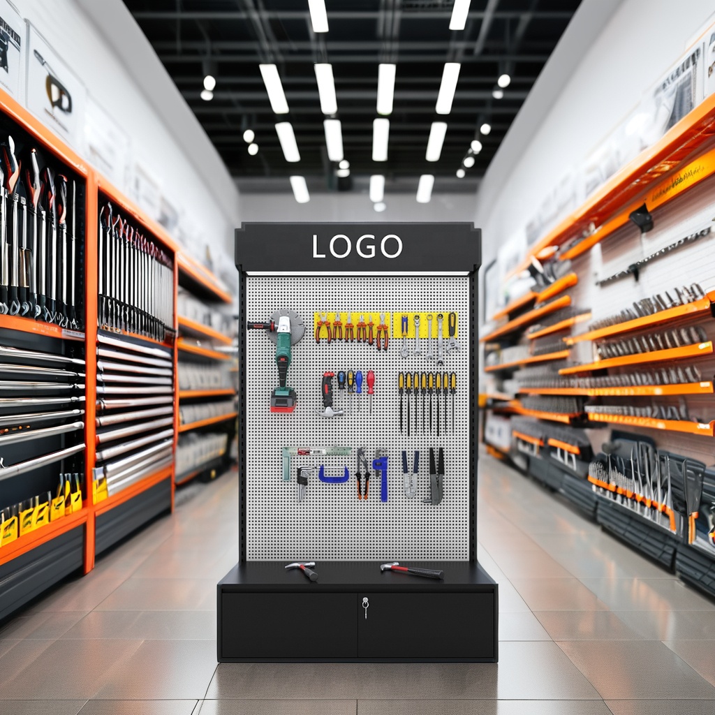 Manufacturer Heavy Duty Power Tools Drilling Metal Pegboard Hook Retail Store Display Fixtures For Hardware