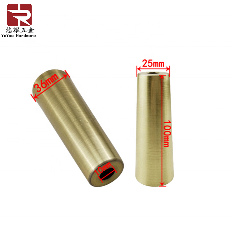 Tapered Brass Furniture Leg Tips End Ferrules for Wood Table Chair Legs Decorative Protector Hardware Accessories for Home Hotel