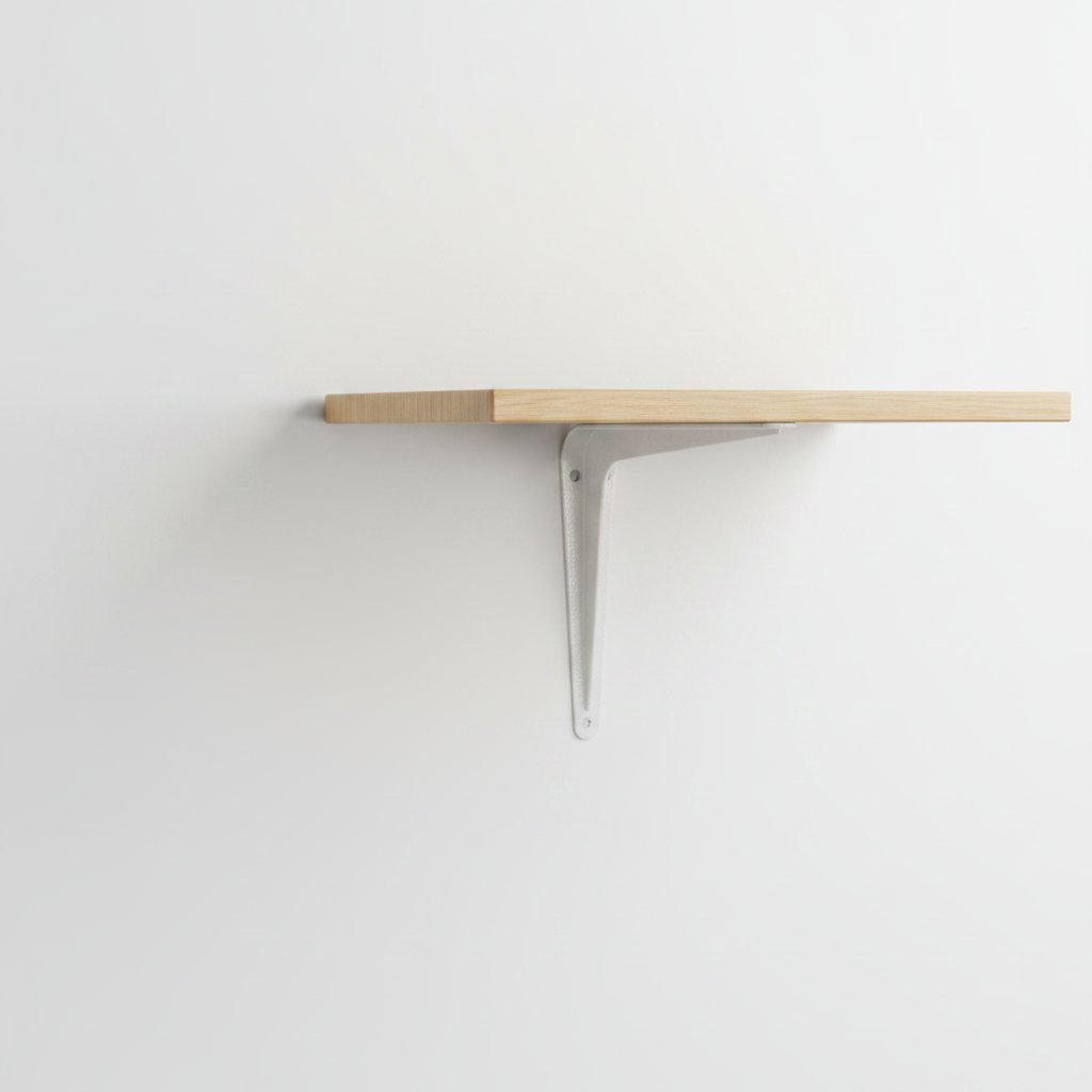 Furniture Hardware Powder Coated Triangle Shaped Metal Wall Mount Shelf Bracket Support