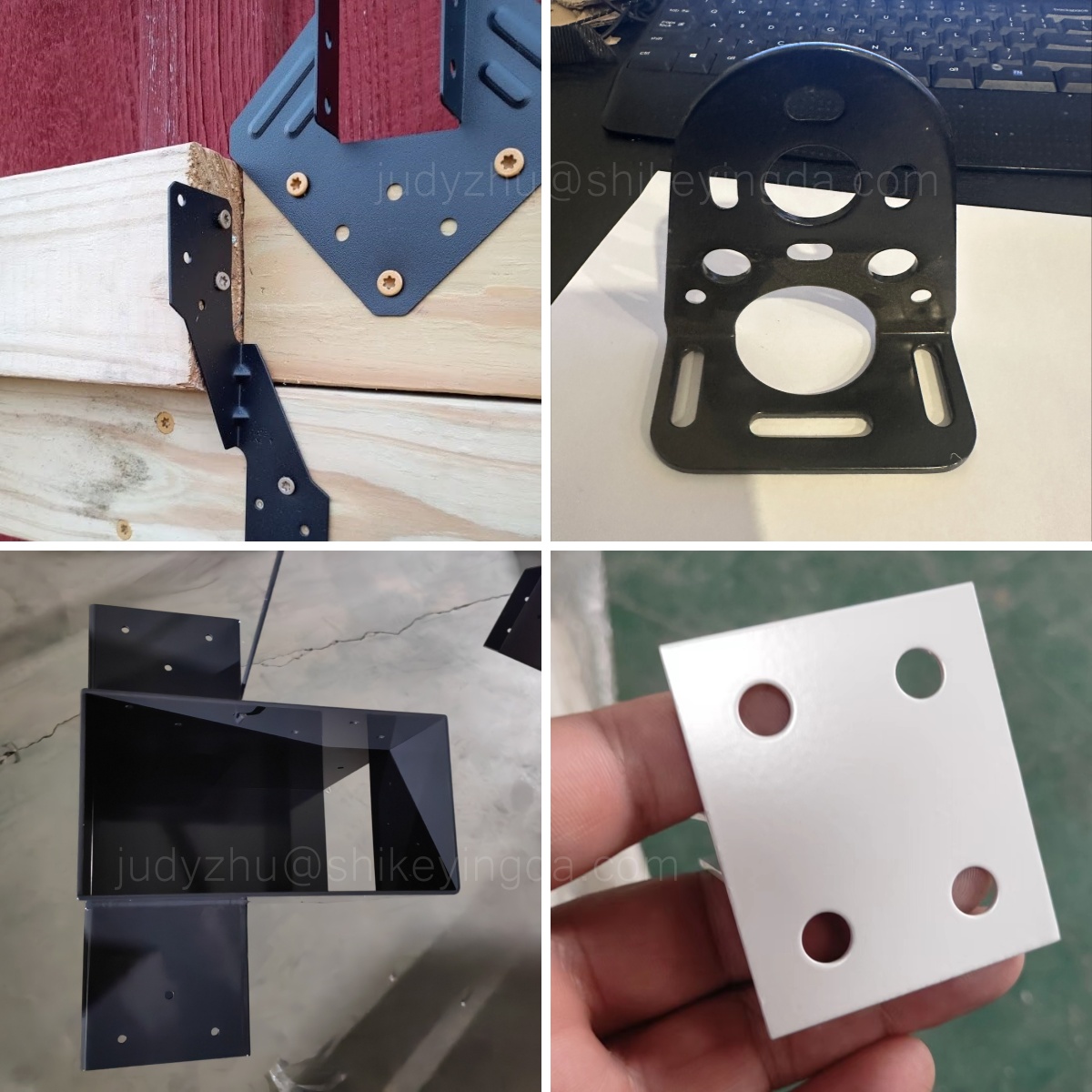 Custom Powder Coated Stainless Steel Angle Bracket L&amp; U Type Wood Furniture Wall Mount Sheet Metal Fabrication