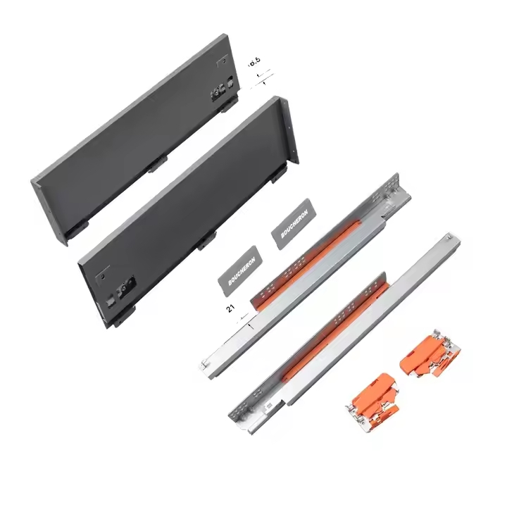 Boucheron Hardware Soft Close Double Wall Metal Box Kitchen Drawer System