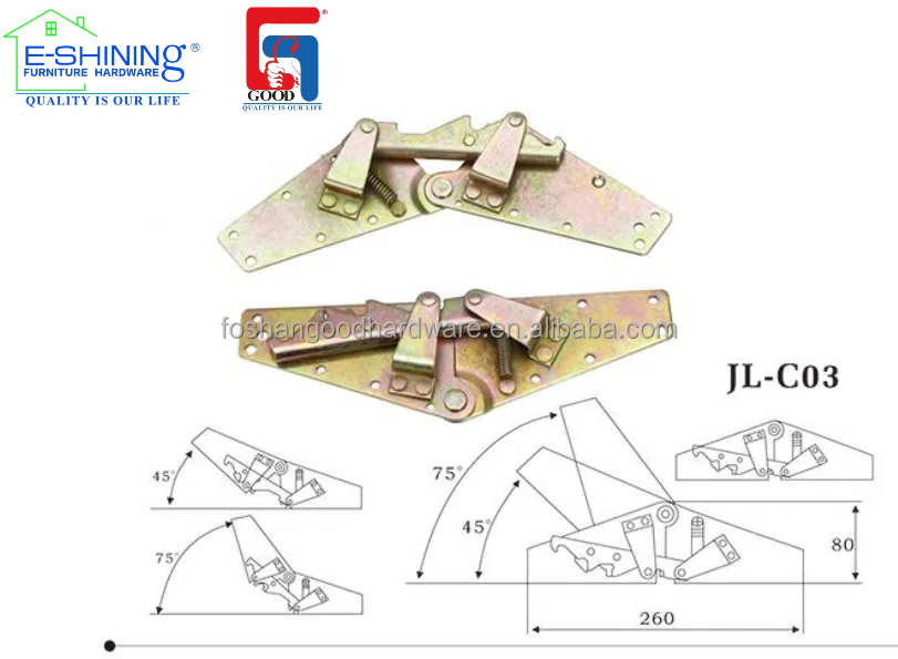 Sofa bed hinge details 2