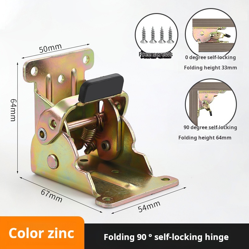 Furniture Hardware Accessories 180 Degrees Fold Table Hinge Folding Chair Fourniture Bed Hinges