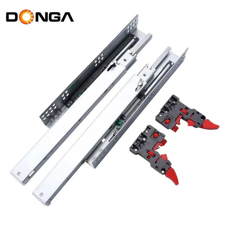 DONGGANG Sliding System Rieles Telescopicos Home Office Furniture Hardware Hidden Soft-closing Drawers Slide for Wooden Cabinet