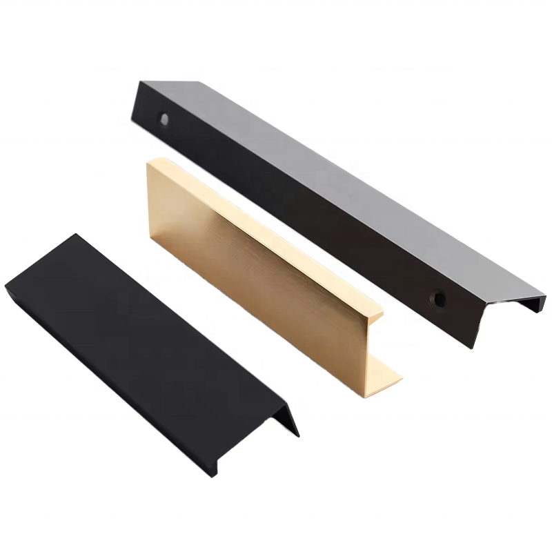 Factory Direct Aluminum Alloy Cabinet Handles Custom Wardrobe Door Pulls Furniture Hardware