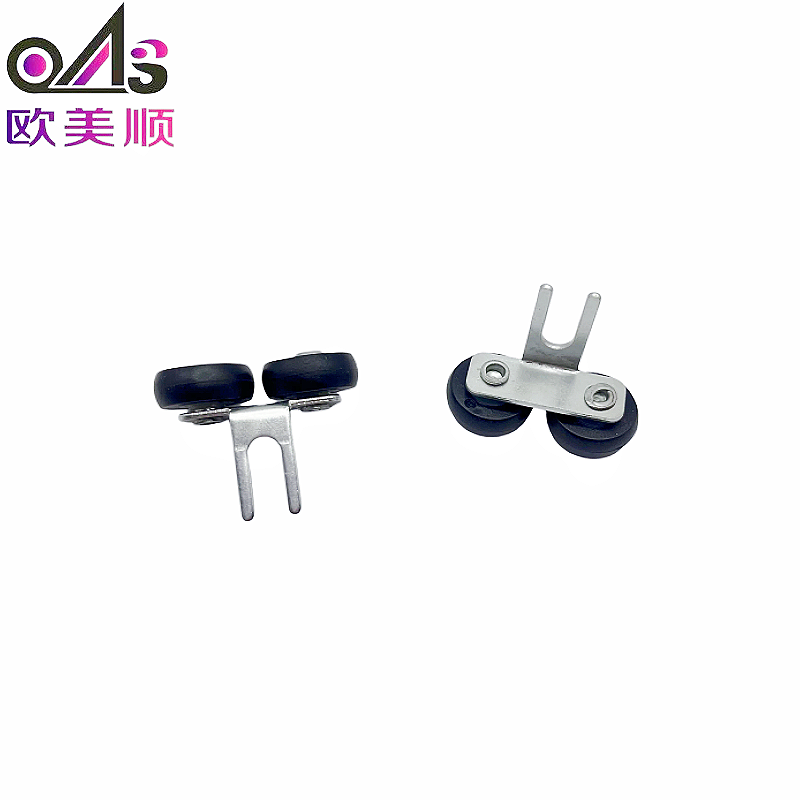 Furniture Hardware Fittings System Nylon Wheel Cabinet Sliding Door Roller Zinc-plated Top Guide Roller for Wardrobe Door