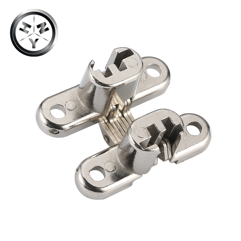 Invisible 180 Degree Concealed Furniture Hinge Zinc Alloy Hidden Door for Kitchen Living Room Bedroom Home Office Traditional