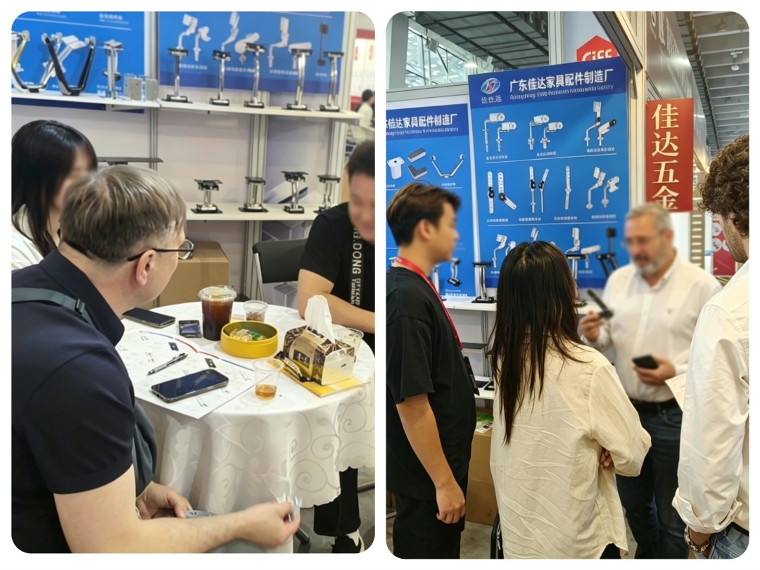Furniture hardware trade show booth
