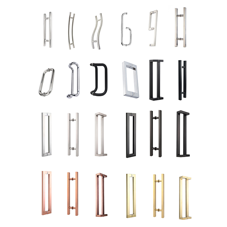 OEM / ODM Producers High Quality Hardware 304 Stainless Steel Custom Push Pull Glass Door Handle