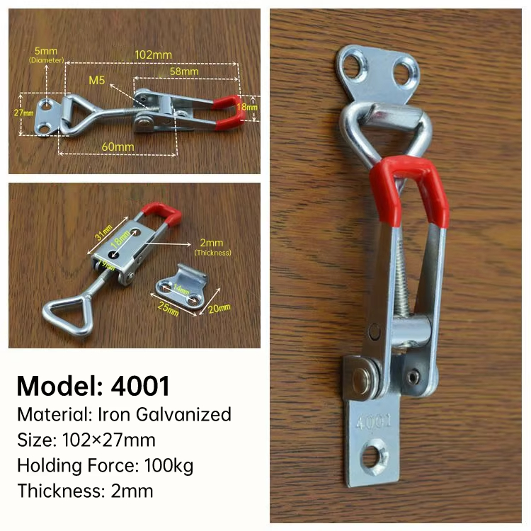Toggle Latch Clamp Adjustable Toggle Clamp 4001 4002 4003 Cabinet Box Lever Handle Lock For Sliding Door Furniture Hardware