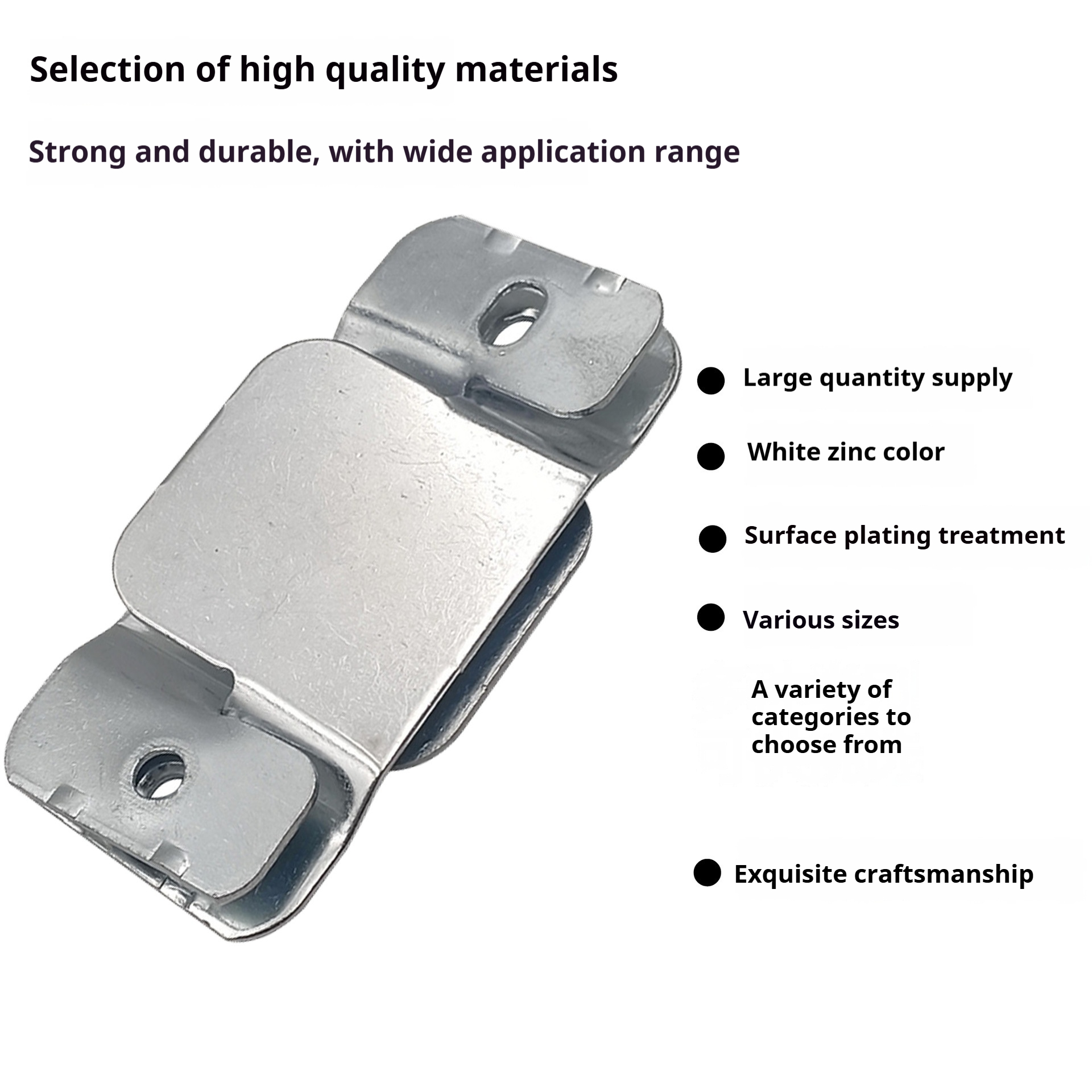 Color Zinc Plated Mountain Shaped Sofa Buckle Plug In Interlocking Connector Heavy Duty Bed Sofa Connecting Furniture Hardware