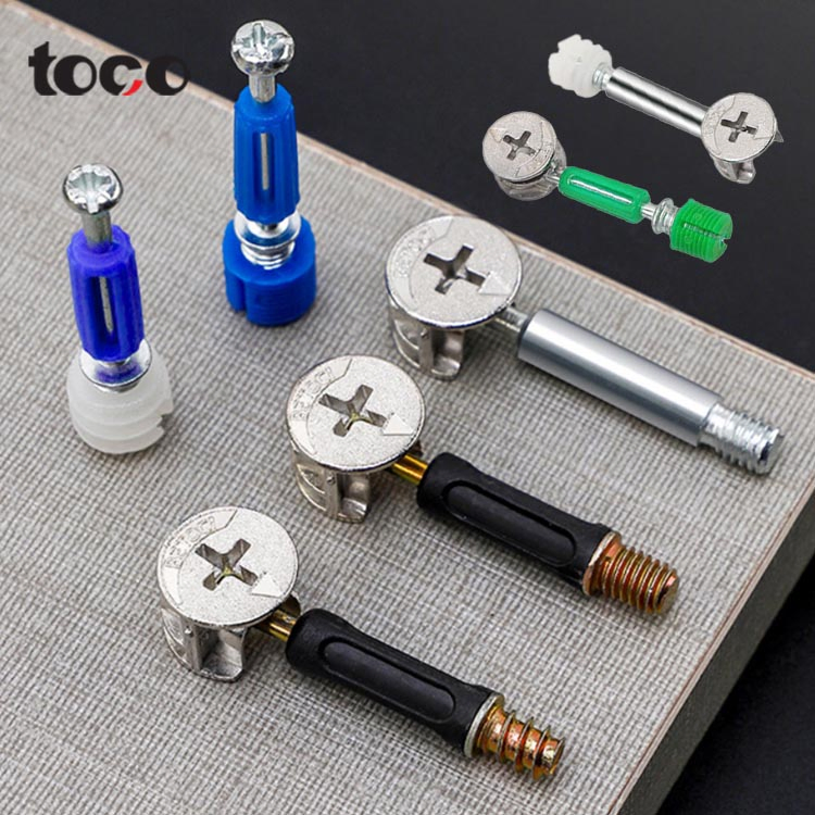 Furniture Hardware Fitting Cabinet Door Steel 3-in-1 Connector