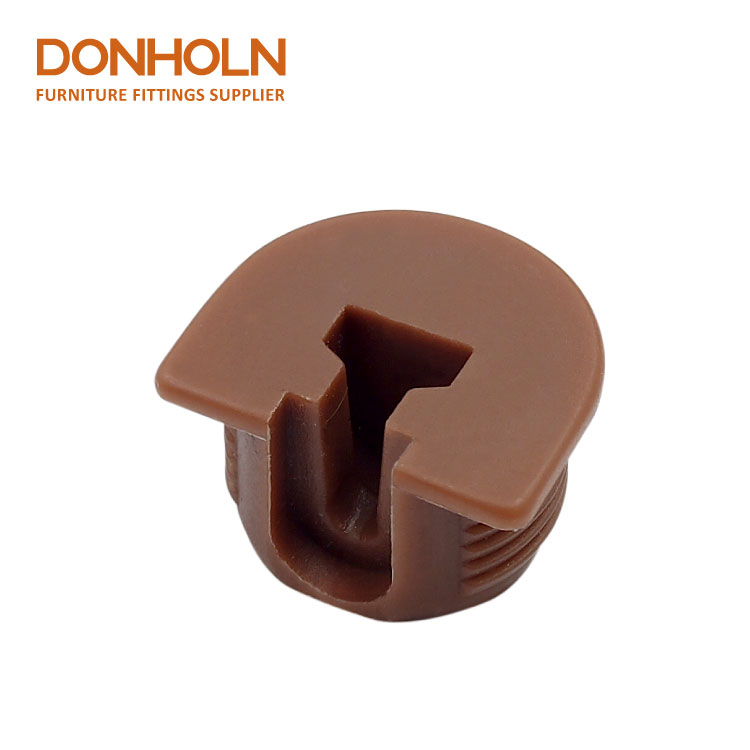 SS5006 Furniture Hardware Clear Plastic Shelf Support Pegs With Screw, 2 In 1 Hidden Shelf Bracket