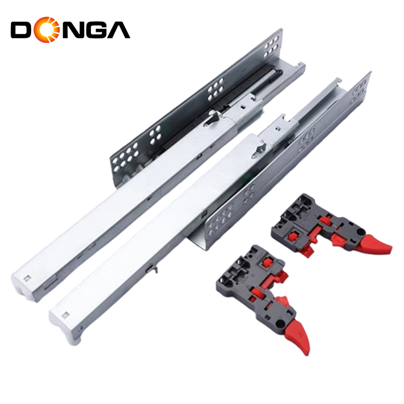DONGGANG Sliding System Rieles Telescopicos Home Office Furniture Hardware Hidden Soft-closing Drawers Slide for Wooden Cabinet